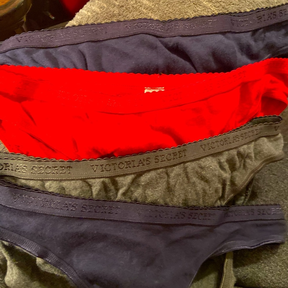 Victoria’s Secret cotton panties 3 bikini & 1 thong
